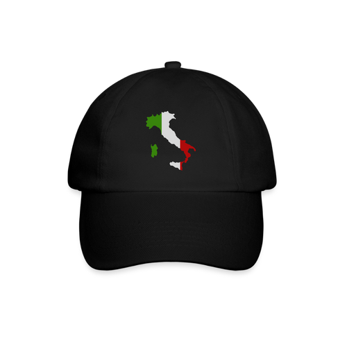 Baseballkappe Italien - Schwarz/Schwarz