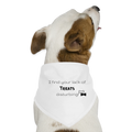 Hunde-Bandana I find your lack of treats disturbing - Weiß