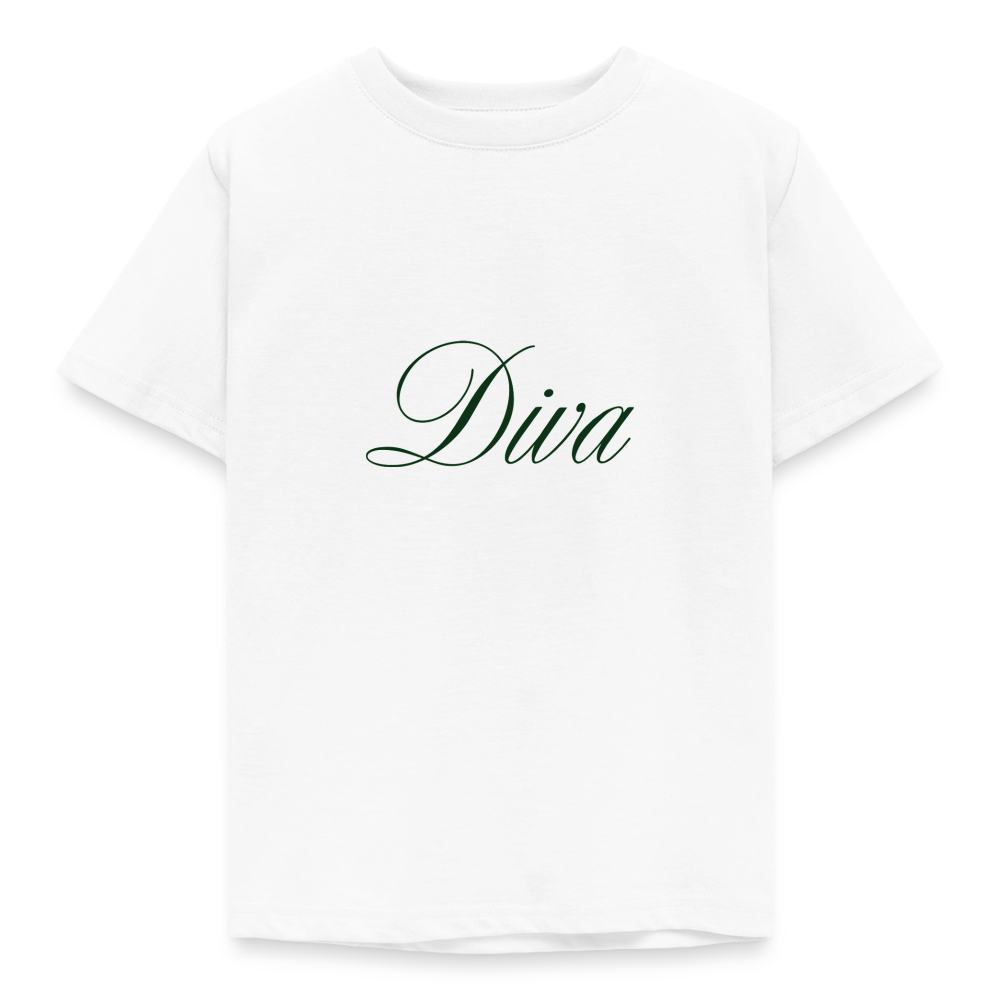 Kinder T-Shirt Diva - Weiß