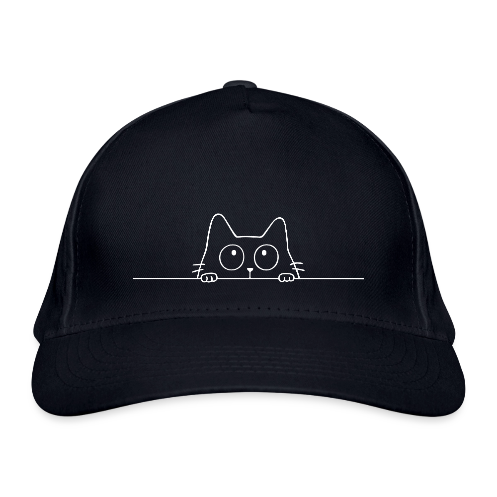 Bio-Baseballkappe Katze - Navy