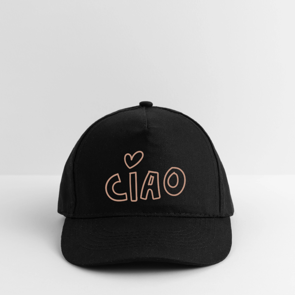 Bio-Baseballkappe Ciao - Schwarz