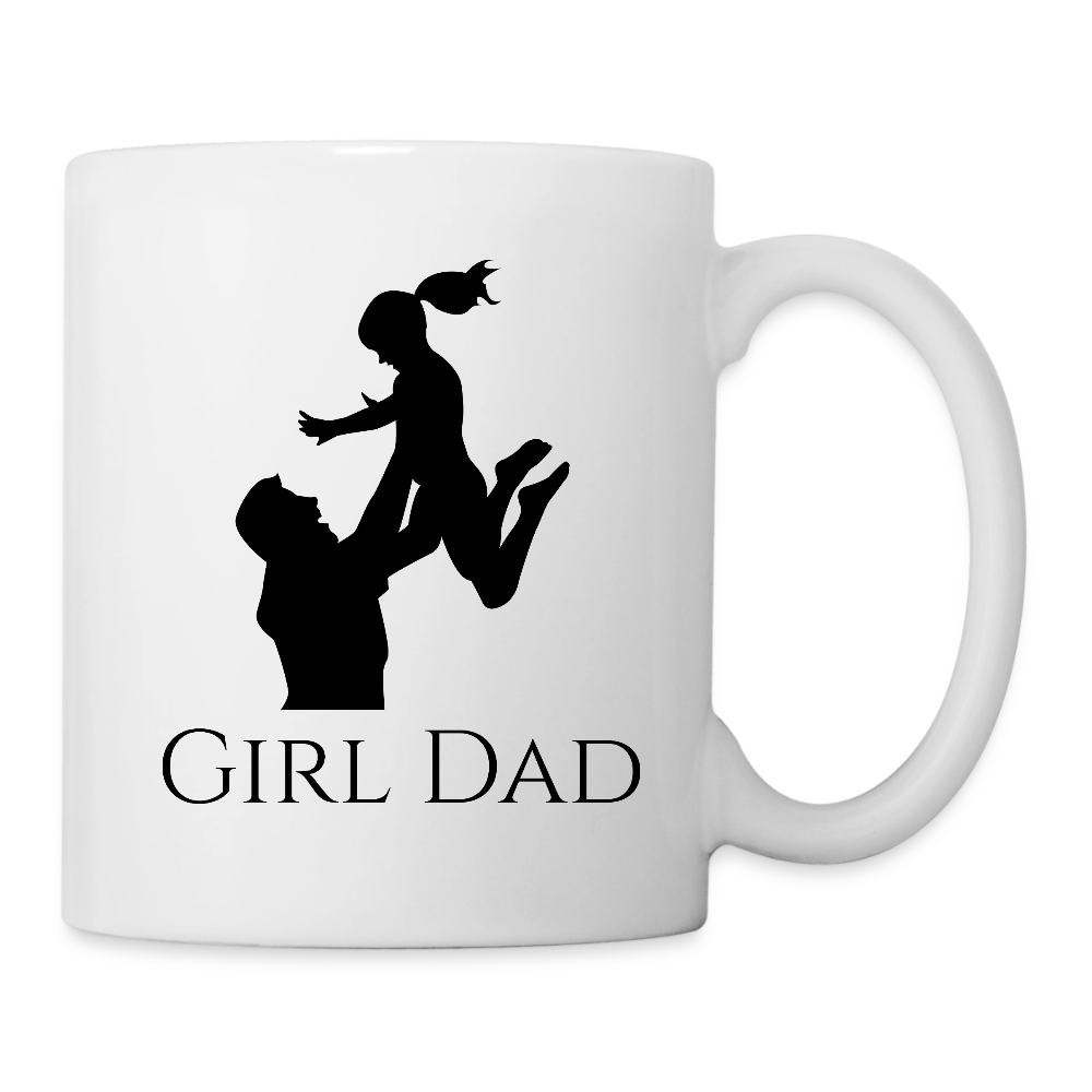 Tasse girl dad - Weiß