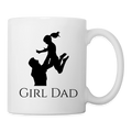 Tasse girl dad - Weiß