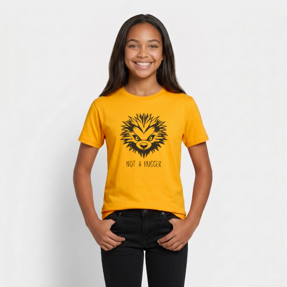 Teenager T-Shirt Not A Hugger - Gold