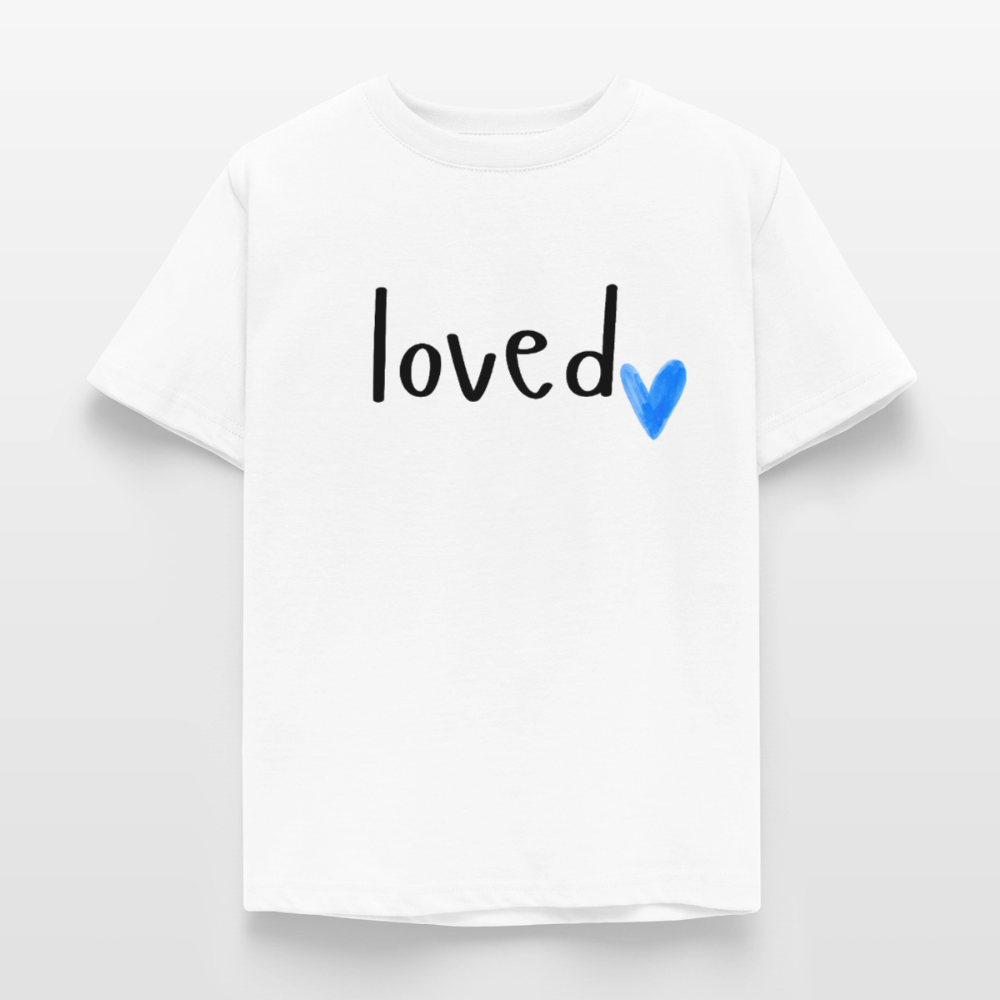 Kinder T-Shirt loved - Weiß