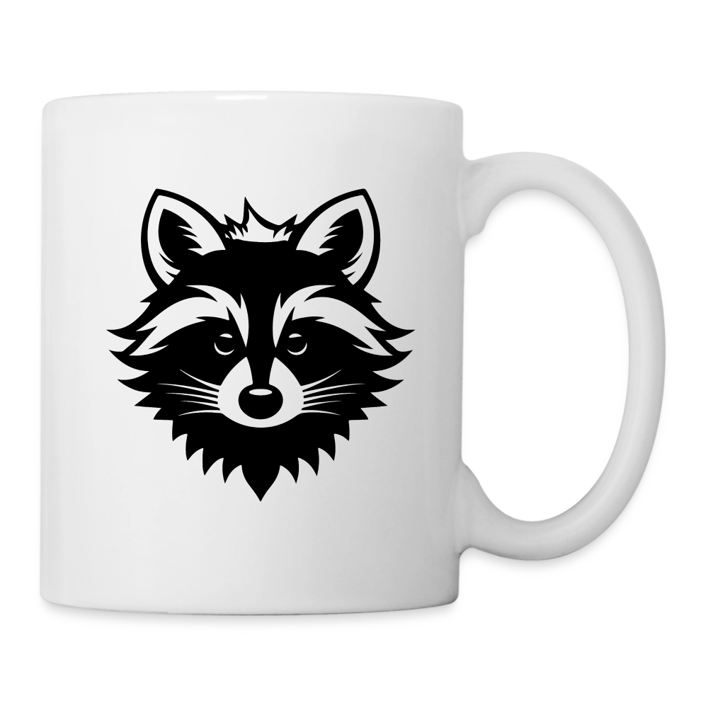 Tasse raccoon - Weiß