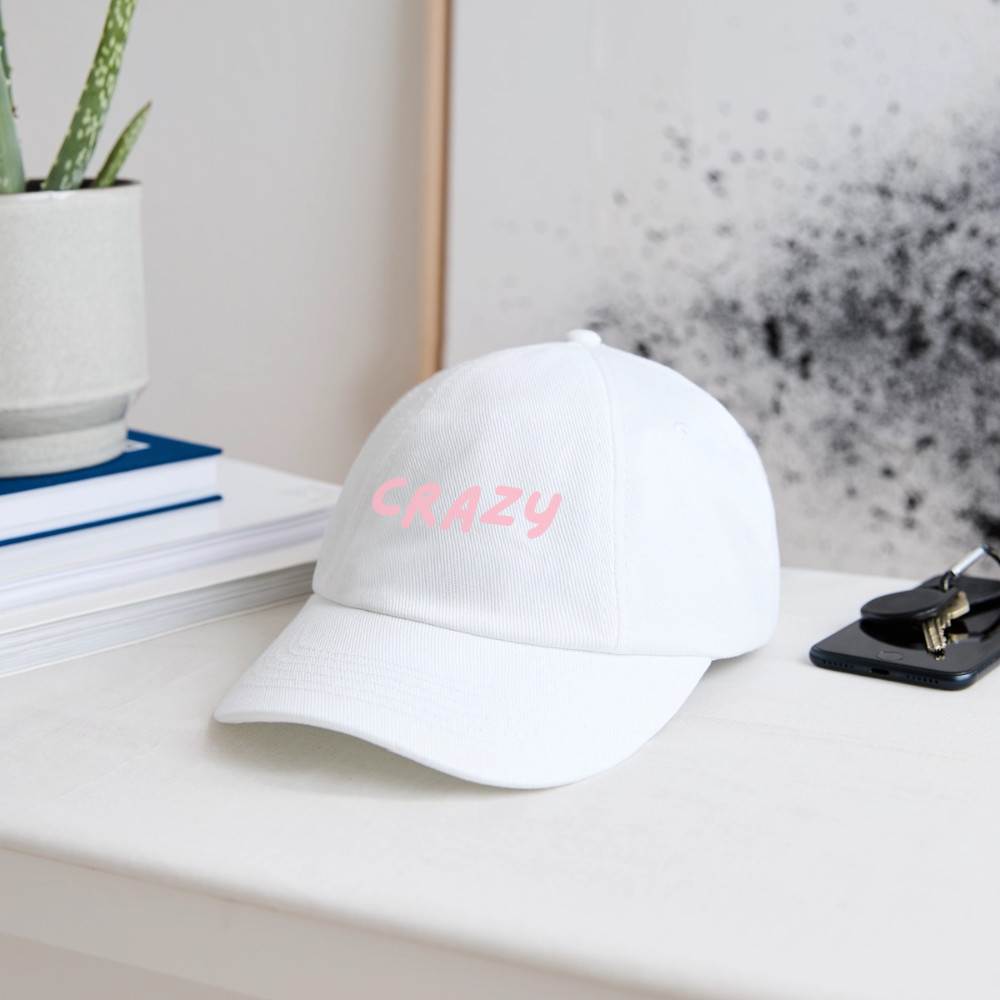 Baseballkappe Crazy - Weiß/Weiß