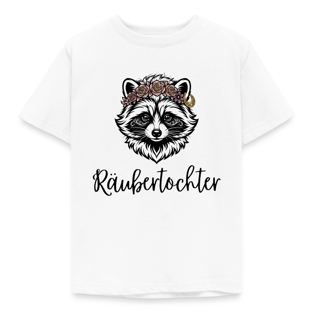 Kinder T-Shirt Räubertochter - Weiß