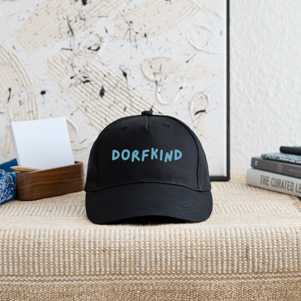 Kinder Bio Basecap Dorfkind - Schwarz