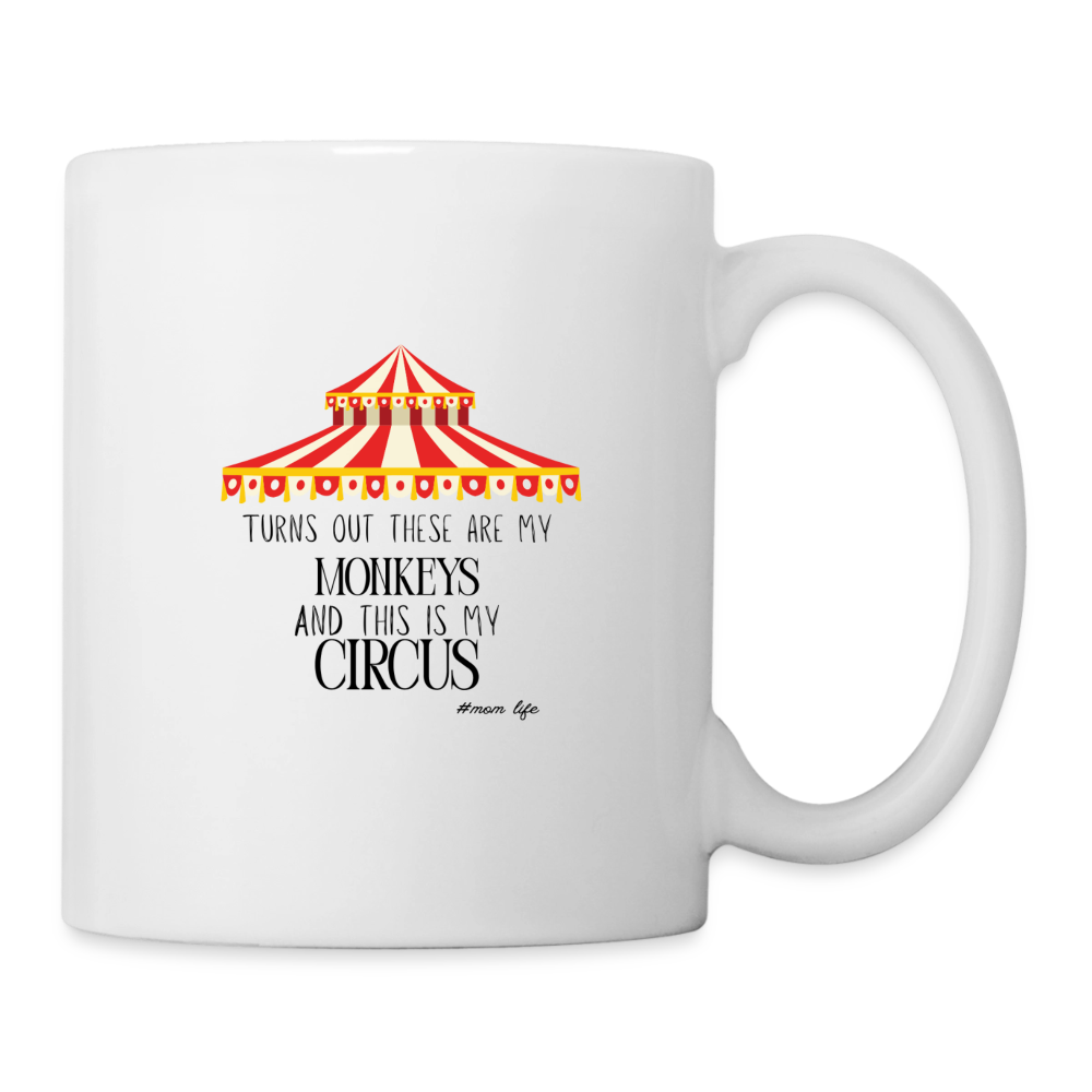 Tasse my monkeys and my circus - Weiß